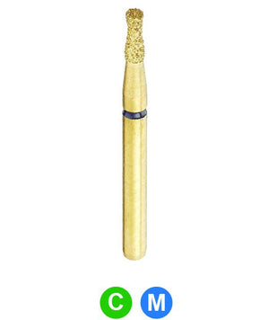 GA10 G806/014 Dentalree GOLD PLATED premium multi-use Diamond Burs