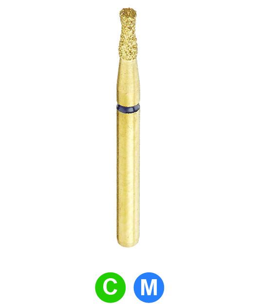 GA10 G806/014 Dentalree GOLD PLATED premium multi-use Diamond Burs