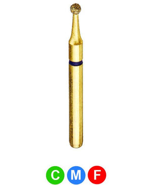 GA2 G801/012 Dentalree GOLD PLATED premium multi-use Diamond Burs