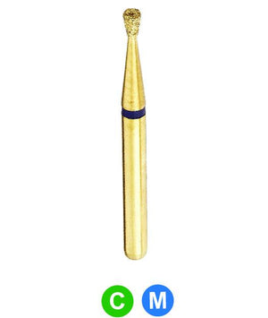 GA7 G805/012 Dentalree GOLD PLATED premium multi-use Diamond Burs