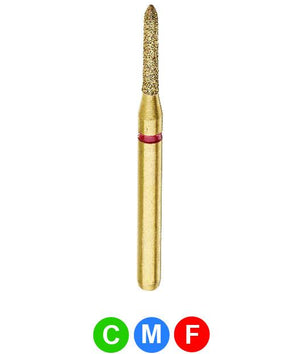 GB10 G877/010 Dentalree GOLD PLATED premium multi-use Diamond Burs