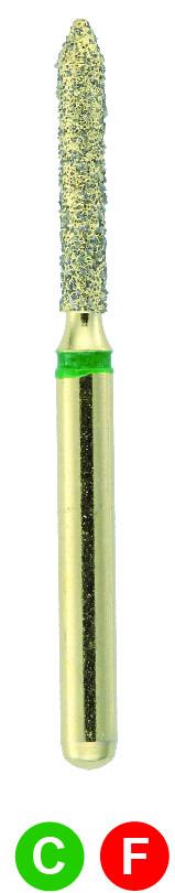 GB15 G885/012 Dentalree GOLD PLATED premium multi-use Diamond Burs