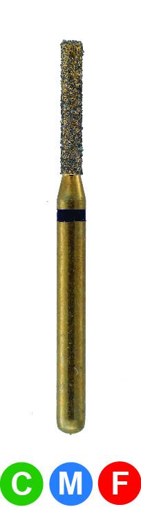 GB1S G836/012 Dentalree GOLD PLATED premium multi-use Diamond Burs