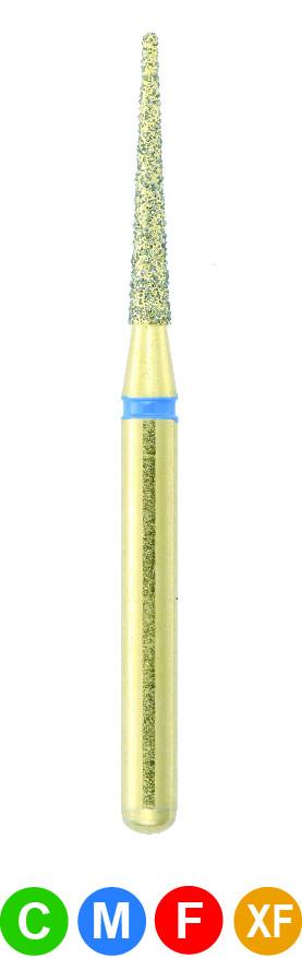 GB7S G858/012 Dentalree GOLD PLATED premium multi-use Diamond Burs
