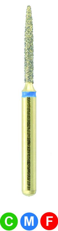 GB8S G862/010 Dentalree GOLD PLATED premium multi-use Diamond Burs