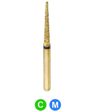 GC1 G848/012 Dentalree GOLD PLATED premium multi-use Diamond Burs