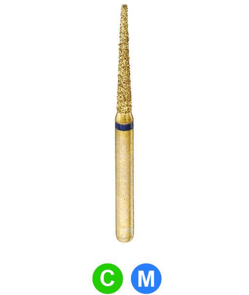GC1 G848/012 Dentalree GOLD PLATED premium multi-use Diamond Burs