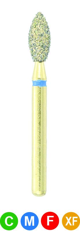 GC15 G368/023 Dentalree GOLD PLATED premium multi-use Diamond Burs