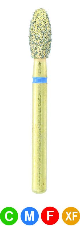 GC15R G379/023 Dentalree GOLD PLATED premium multi-use Diamond Burs