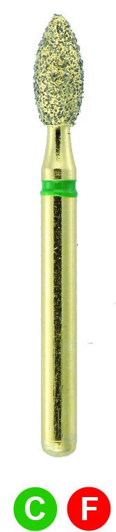 GC15S G368/021 Dentalree GOLD PLATED premium multi-use Diamond Burs