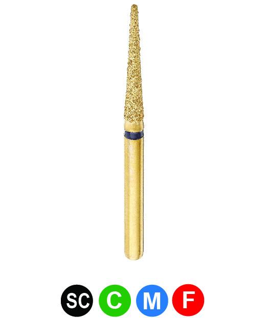 GC7 G859/016 Dentalree GOLD PLATED premium multi-use Diamond Burs