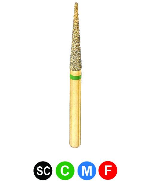GC8 G859/018 Dentalree GOLD PLATED premium multi-use Diamond Burs
