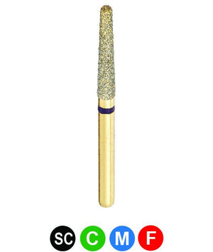 GCC4L G850/018 Dentalree GOLD PLATED premium multi-use Diamond Burs