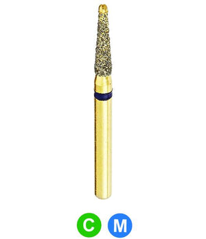 GN1 G857/016 Dentalree GOLD PLATED premium multi-use Diamond Burs