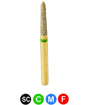GS2M G878K/016 Dentalree GOLD PLATED premium multi-use Diamond Burs