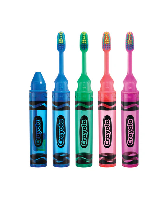 GUM Youth Crayola On-The-Go Travel Toothbrush by Sunstar