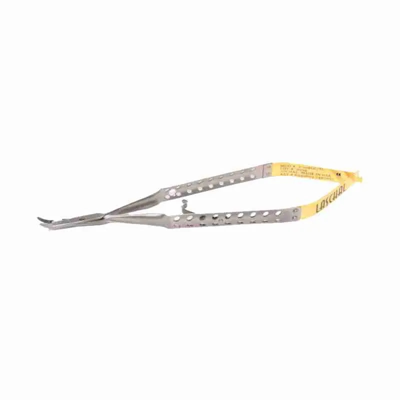 Cutting Edge Castroviejo Needle Holder 17.75cm Curved w/ ThumLok Tungsten Carbide Jaws by Laschal (7-10RLC/TL