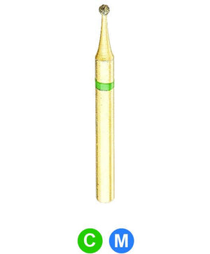 GA1 G801/009  Dentalree GOLD PLATED premium multi-use Diamond Burs