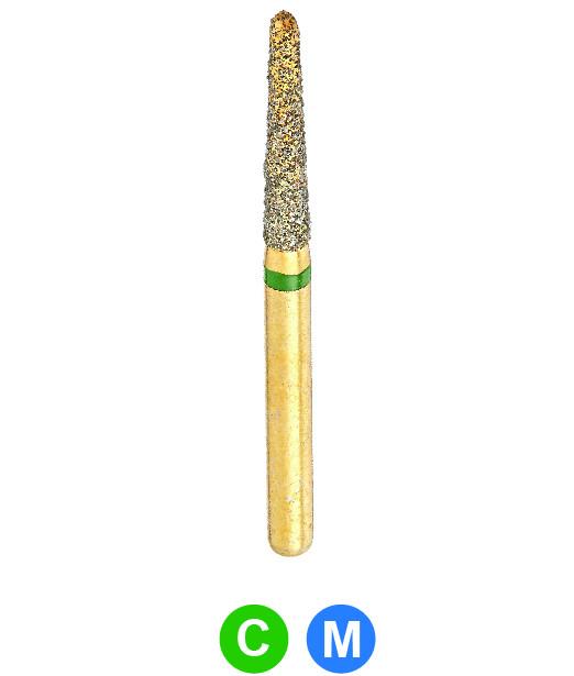 GB6L  G856L/016 Dentalree GOLD PLATED premium multi-use Diamond Burs 