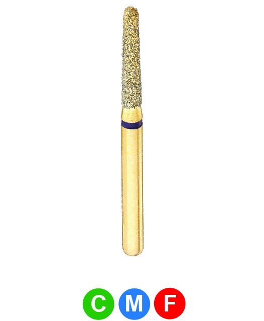 GB6M G856M/016 Dentalree GOLD PLATED premium multi-use Diamond Burs 