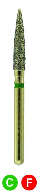 GB9LL G862L/018  Dentalree GOLD PLATED premium multi-use Diamond Burs