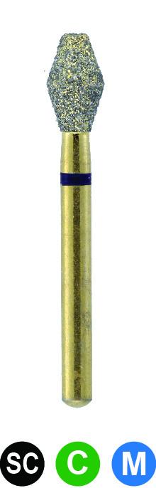 GC13 G811/032  Dentalree GOLD PLATED premium multi-use Diamond Burs