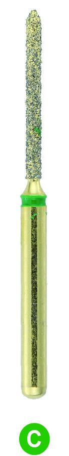GC9SS G886/010  Dentalree GOLD PLATED premium multi-use Diamond Burs