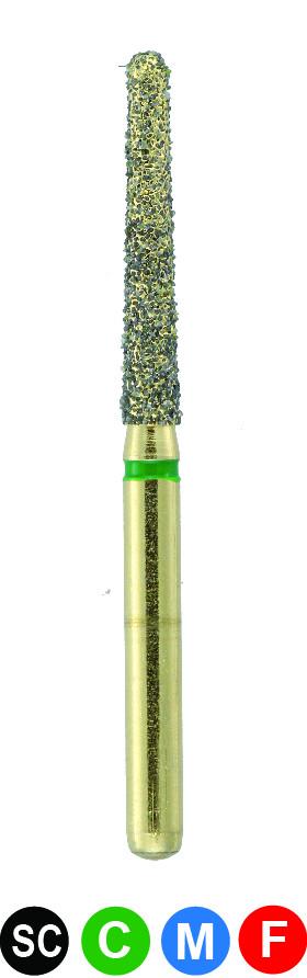 GCC4M G850/016 Dentalree GOLD PLATED premium multi-use Diamond Burs 