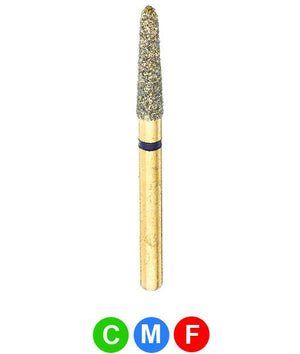 GS2L G878K/018  Dentalree GOLD PLATED premium multi-use Diamond Burs