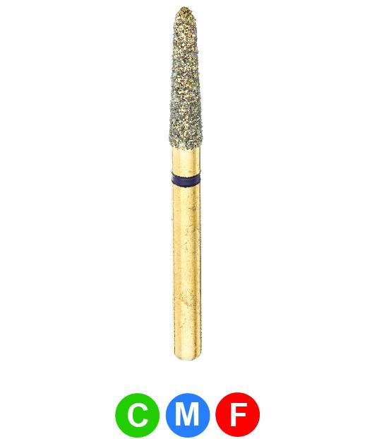 GS2L G878K/018  Dentalree GOLD PLATED premium multi-use Diamond Burs