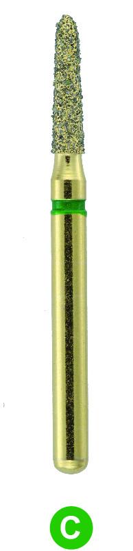 GS2SS G877K/014  Dentalree GOLD PLATED premium multi-use Diamond Burs