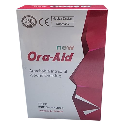 Ora-Aid Intra-Oral Wound Dressing 15mm x 25mm by TBM Corp