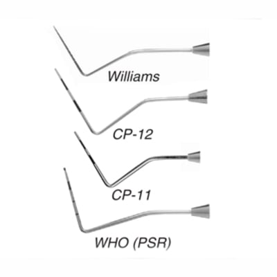 WHO (PSR) 11.5 Probe - Color-Coded SE w/#4 Handle by Quala (P11.5BQ)