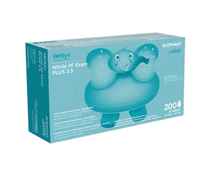 Ventyv Nitrile Gloves Elephant Violet Blue