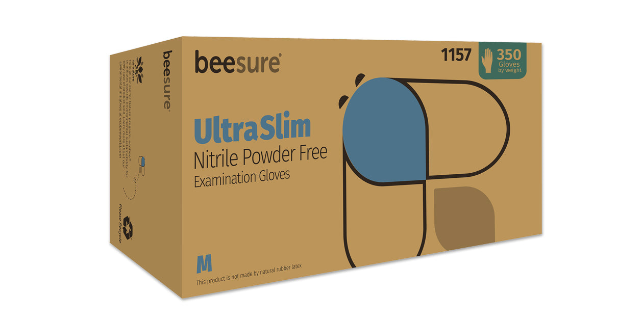 BeeSure® UltraSlim Nitrile Gloves by EcoBee