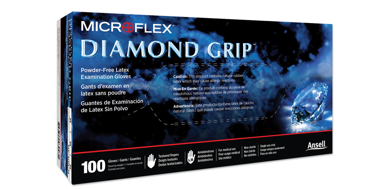 Microflex® Diamond Grip™ Exam Gloves by Ansell