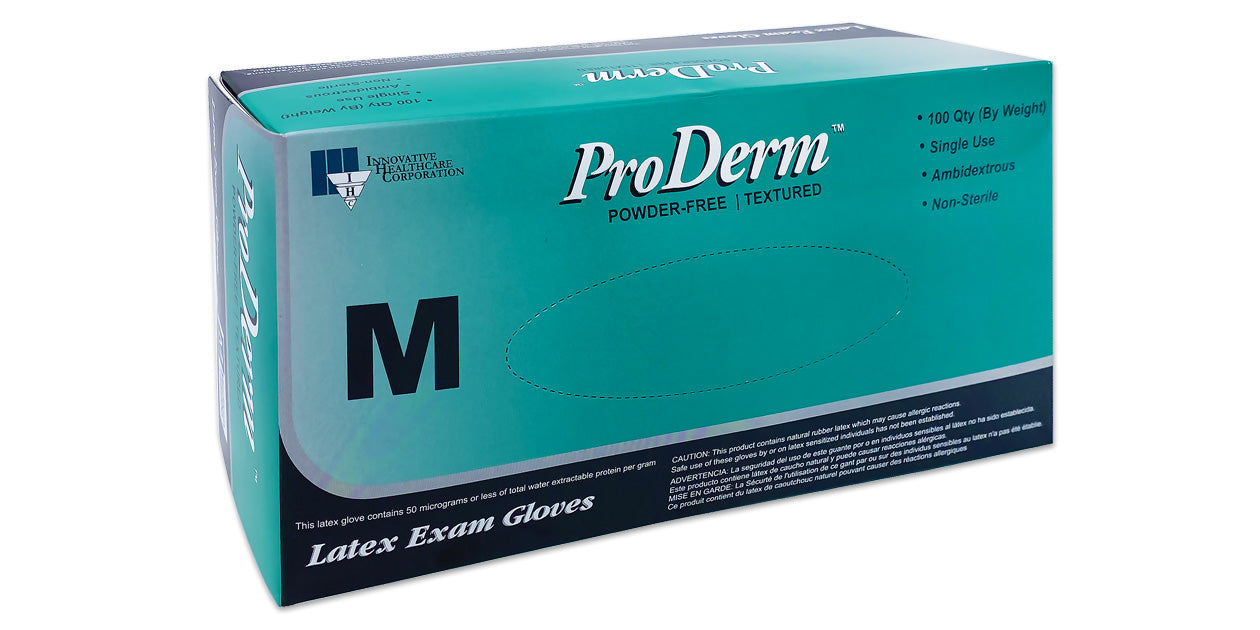 ProDerm™ Latex  Exam Gloves by Innovative Healthcare (IHC)