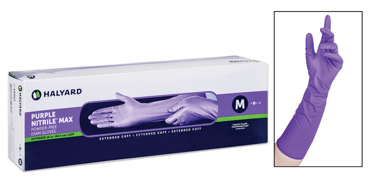 Purple Nitrile* Max Gloves by Halyard